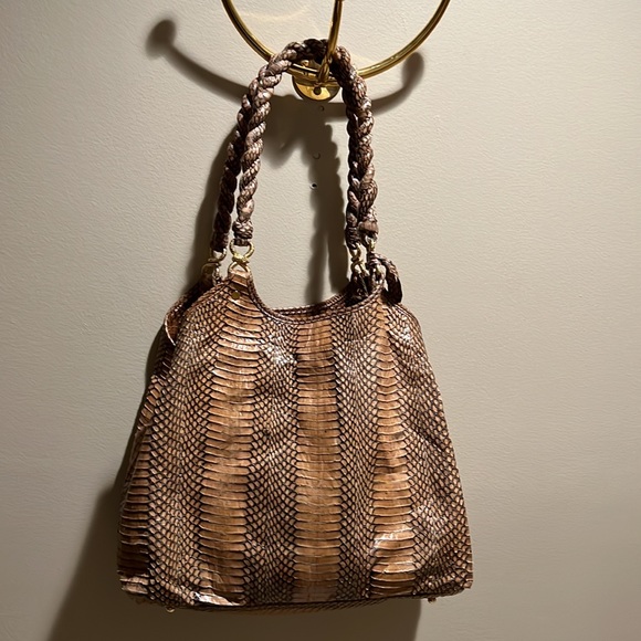 Leyla Exotic Skin Shoulder Tote - Picture 12 of 14